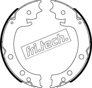 Komplet zavornih čeljusti, parkirna zavora fri.tech. 1111.253