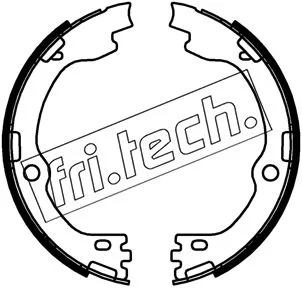 Komplet zavornih čeljusti, parkirna zavora fri.tech. 1253.738