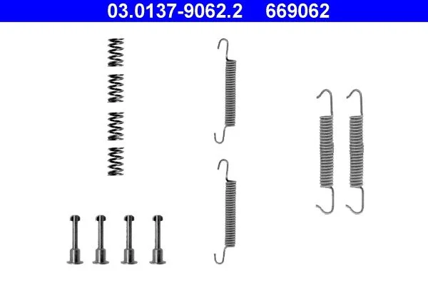 Accessory Kit, parking brake shoes ATE 03.0137-9062.2