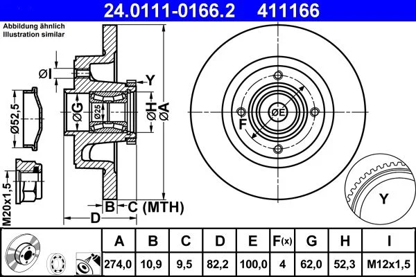 Zavorni disk ATE 24.0111-0166.2