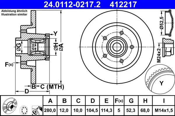 Zavorni disk ATE 24.0112-0217.2