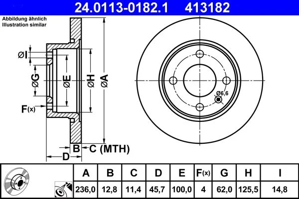 Zavorni disk ATE 24.0113-0182.1