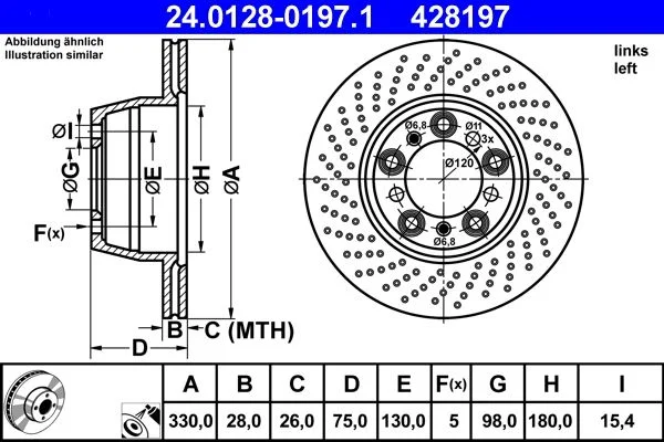 Zavorni disk ATE 24.0128-0197.1