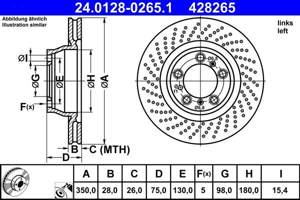 Zavorni disk ATE 24.0128-0265.1