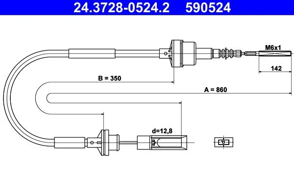 Poteg kabla, krmiljenje sklopke ATE 24.3728-0524.2