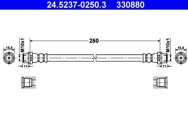 Brake Hose ATE 24.5237-0250.3