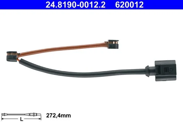 Warning Contact, brake pad wear ATE 24.8190-0012.2