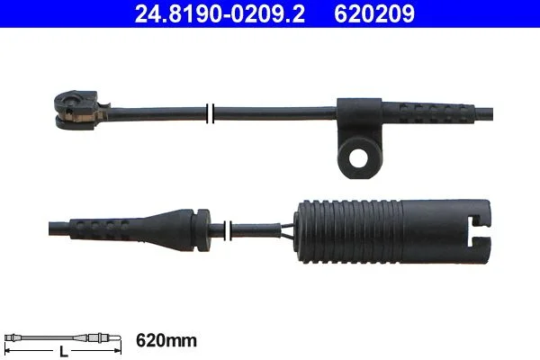 Warning Contact, brake pad wear ATE 24.8190-0209.2
