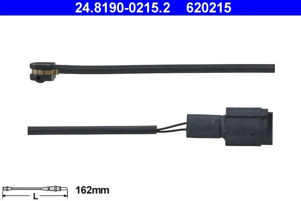 Opozorilo Kontakt, obraba zavornih ploščic ATE 24.8190-0215.2