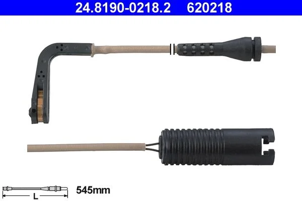 Opozorilo Kontakt, obraba zavornih ploščic ATE 24.8190-0218.2