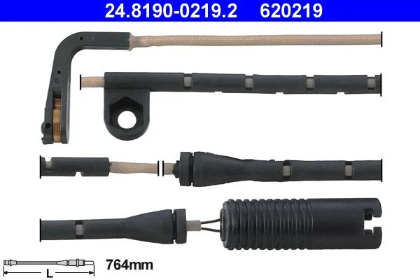 Įspėjimo kontaktas, stabdžių trinkelių susidėvėjimas ATE 24.8190-0219.2