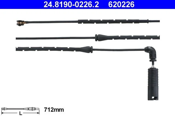 Warning Contact, brake pad wear ATE 24.8190-0226.2