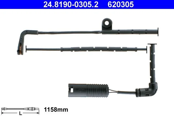 Warning Contact, brake pad wear ATE 24.8190-0305.2