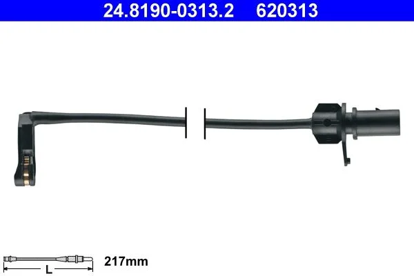 Warning Contact, brake pad wear ATE 24.8190-0313.2