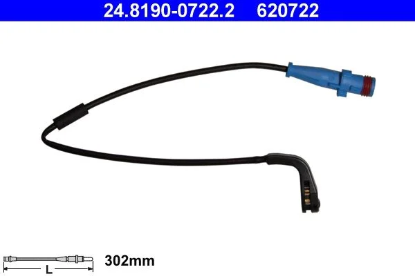 Warning Contact, brake pad wear ATE 24.8190-0722.2