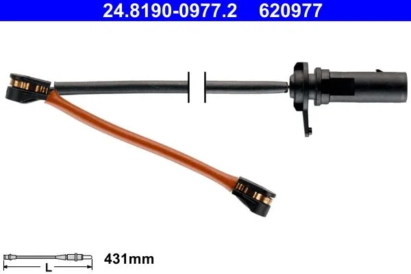 Warning Contact, brake pad wear ATE 24.8190-0977.2