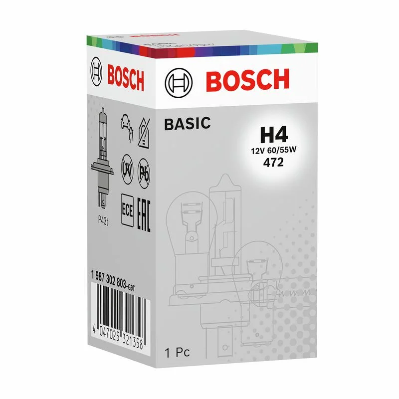 Bulb, high beam headlight BOSCH 1 987 302 803