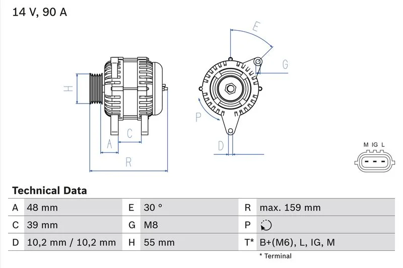 Alternator BOSCH 0 986 049 211
