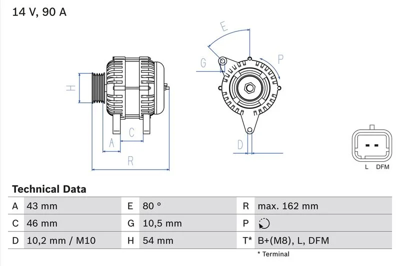 Alternator BOSCH 0 986 049 700