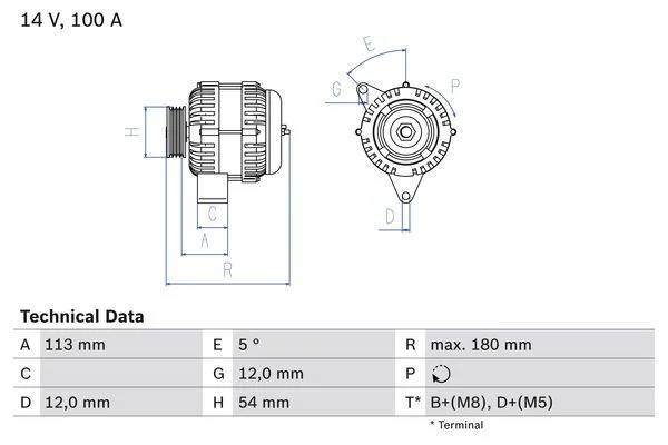 Alternator BOSCH 0 986 083 210