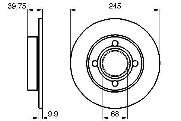 Brake Disc BOSCH 0 986 478 216