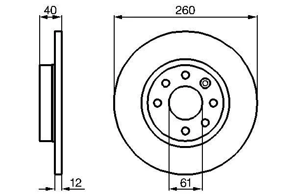 Brake Disc BOSCH 0986478386