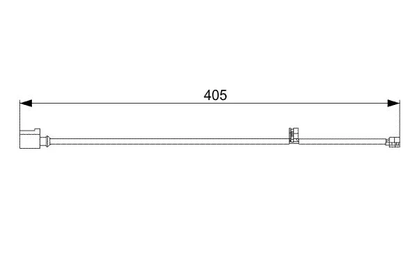 Warning Contact, brake pad wear BOSCH 1987473025