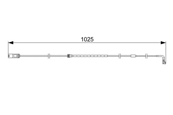 Warning Contact, brake pad wear BOSCH 1 987 473 026