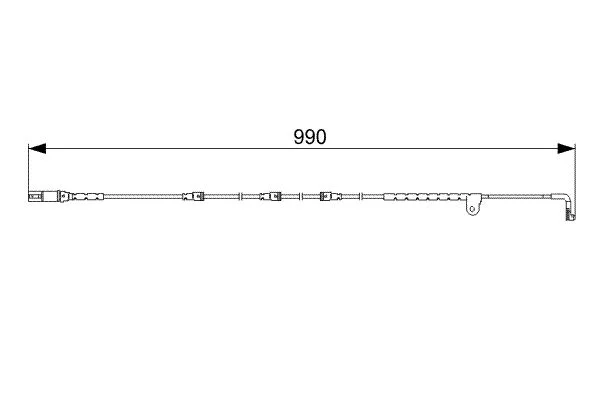 Warning Contact, brake pad wear BOSCH 1 987 473 049