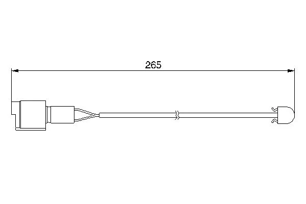 Warning Contact, brake pad wear BOSCH 1 987 474 904