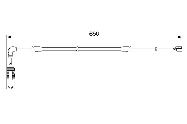 Warning Contact, brake pad wear BOSCH 1 987 474 960