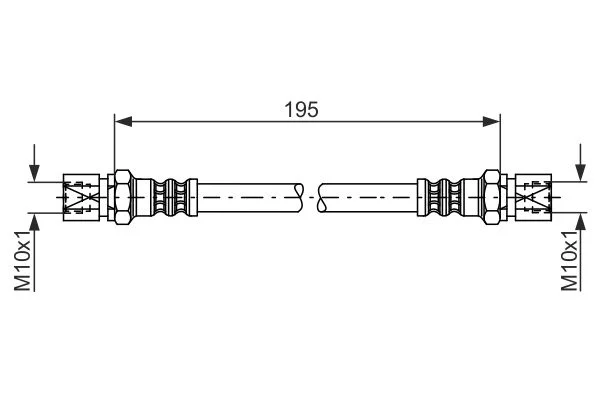 Brake Hose BOSCH 1 987 476 030
