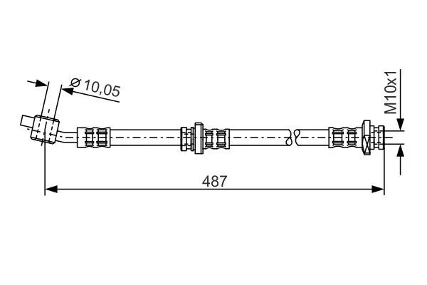 Brake Hose BOSCH 1 987 476 168