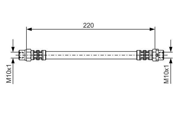Brake Hose BOSCH 1 987 476 175