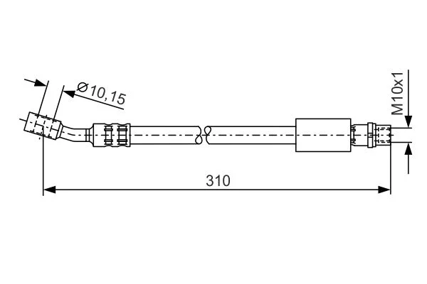 Brake Hose BOSCH 1 987 476 202