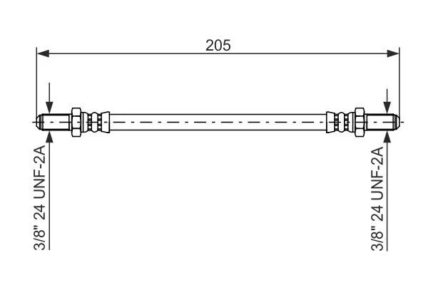 Brake Hose BOSCH 1 987 476 575