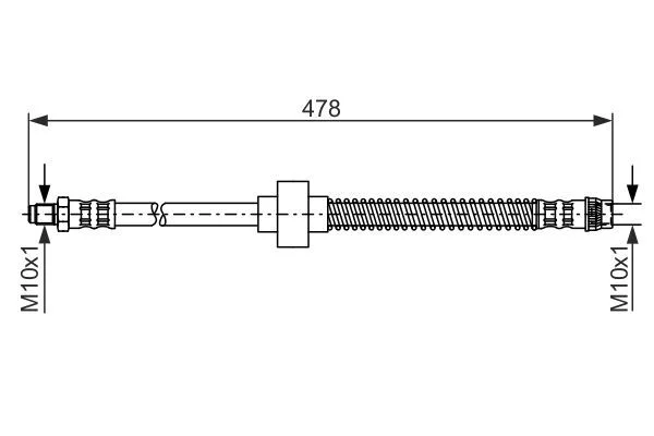 Brake Hose BOSCH 1 987 476 868