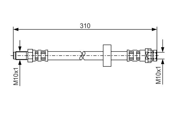 Brake Hose BOSCH 1 987 476 883