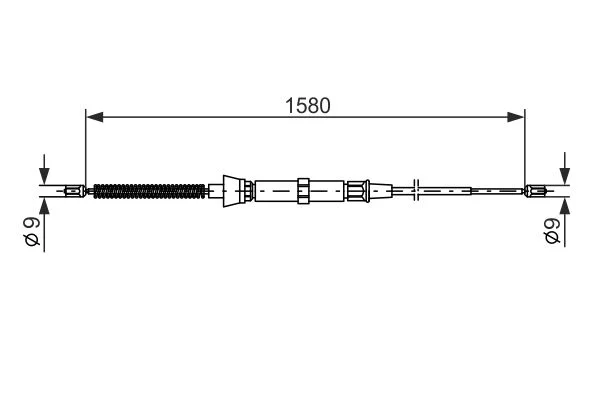 Cable Pull, parking brake BOSCH 1 987 477 806