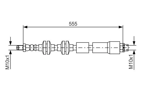 Brake Hose BOSCH 1 987 481 569