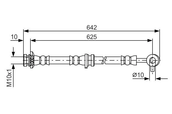 Brake Hose BOSCH 1 987 481 572