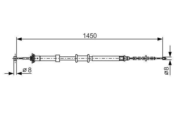 Cable Pull, parking brake BOSCH 1 987 482 199