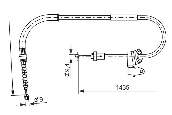 Cable Pull, parking brake BOSCH 1 987 482 230