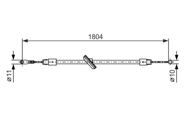 Cable Pull, parking brake BOSCH 1 987 482 380