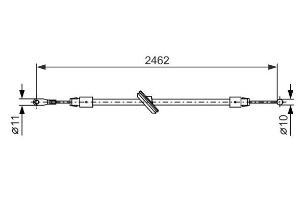 Cable Pull, parking brake BOSCH 1 987 482 381