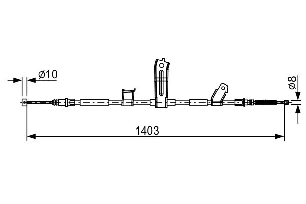 Cable Pull, parking brake BOSCH 1 987 482 522