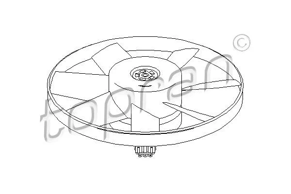 Ventilator, hlajenje motorja TOPRAN 107 716