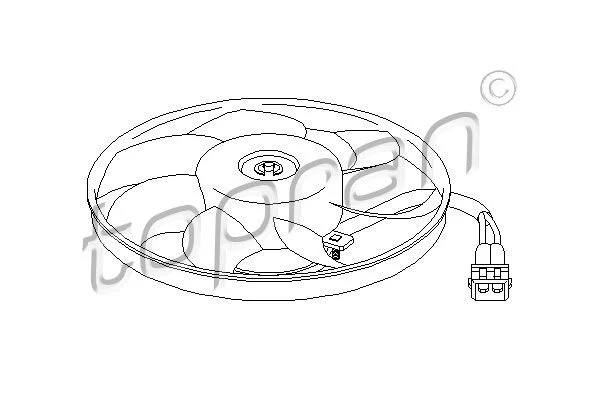 Fan, engine cooling TOPRAN 111 438