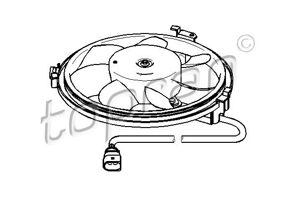 Ventilator, hlajenje motorja TOPRAN 111 439