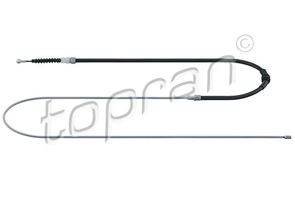 Cable Pull, parking brake TOPRAN 114 850